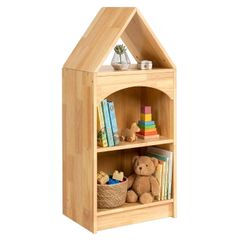 3-Tier Corner Cabinet for Toy Storage  15mm Rubberwood, Rounded Edges, Kid Reachable Height, Suitable for Kids Room, Playroom, Nursery, Classroom etc.
