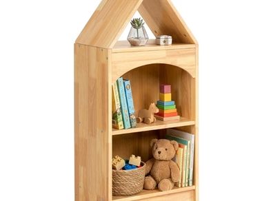 3-Tier Corner Cabinet for Toy Storage  15mm Rubberwood, Rounded Edges, Kid Reachable Height, Suitable for Kids Room, Playroom, Nursery, Classroom etc.
