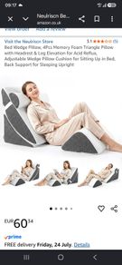 Post surgery Wedge pillows
