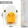 Call Duck Mask Head Animal Latex Full Head Realistic Masks Fancy Dress for Halloween Carnival Costume Party Image 4