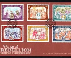 2019 Isle of Man The Age of Rebellion; The Isle of Man in the 17th Century Commemorative Stamps First Day Cover (FDC)