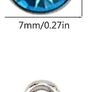 SALE 72 Pieces Birthstone Charms DIY Round Beads Pendant with Rings Handmade Crystal Charm for Jewelry Necklace Bracelet Ankle Earring Making Supplies, 7mm, 12 Colors Image 5