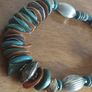 Vintage necklace with turquoise beads. Image 5