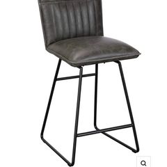 2 Grey Swivel Counter Stools
