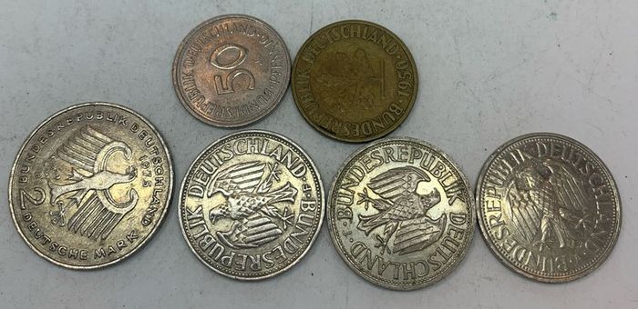 Germany 6 coin lot see pictures