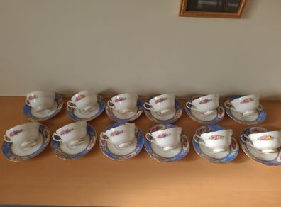 Paragon full 40 piece tea set - very rare - circa 1920s