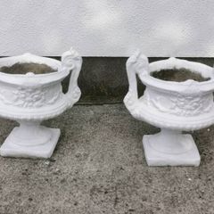 Old garden planters