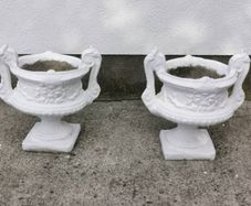 Set of old garden planters