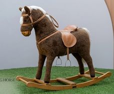Mamas & Papas Classic Plush Rocking Horse