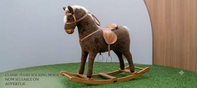 Mamas & Papas Classic Plush Rocking Horse