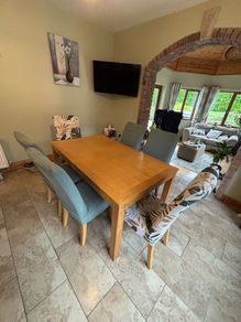 Dining table and 6 chairs