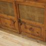 Mexican Rustic Pine Cantina Bar Cabinet with Tambour Image 6