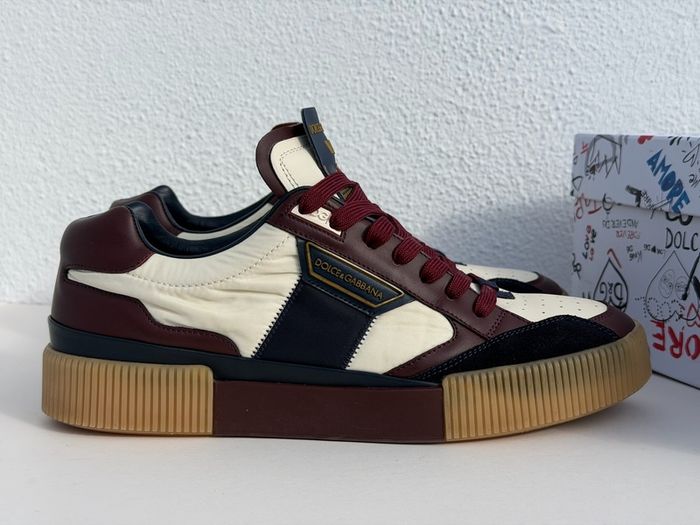 Dolce & Gabbana Miami Low Sneaker - Navy/Bordeaux