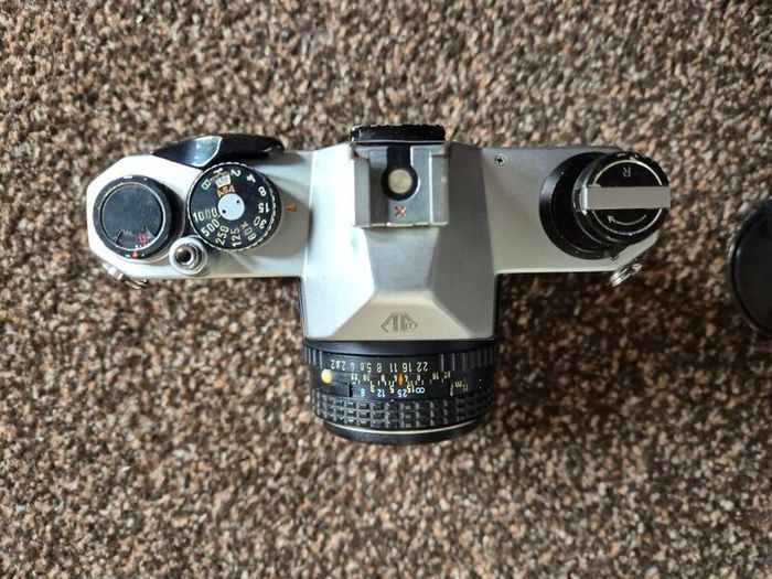 pentax k1000 and 50mm lens