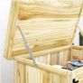 Wooden Garden Storage Cabinet with Stainless Steel Worktop and Shelves Image 6