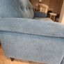 3 seater couch. Ikea Esseboda Tallmyra blue with dark wooden legs Image 8