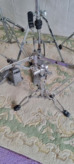 Drum Hardware Set - throne, bass drum pedal, hi hat stand, boom cymbal stands and snare stand
