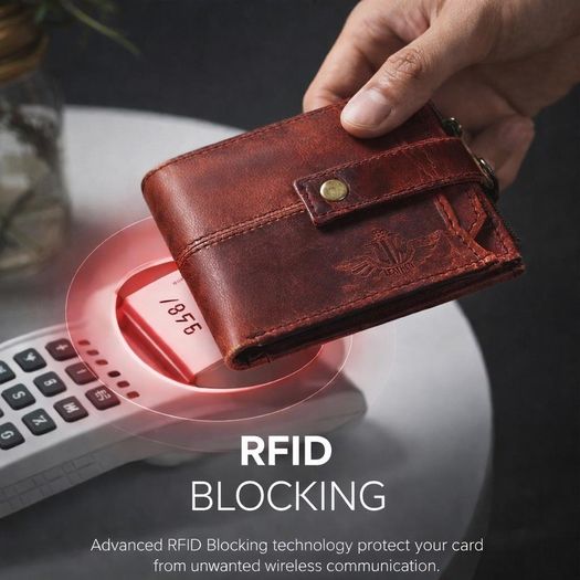 Genuine Leather Wallet Luxury Handmade RFID Secure Wallet