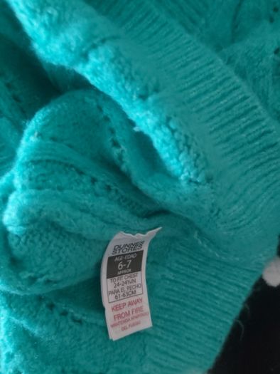 Green cardigan