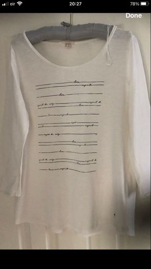 Ladies stunning espirit top size M