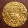 Cheap Hammered Gold Coin! French Charles 7th Demi Ecu, 1422-1461. OFFERS WELCOME. Image 2