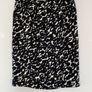 Max Mara Puro Lino Black White Linen Blend Skirt Image 5