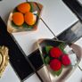 Paperweights x2 Vintage Midcentury Lucite fryit paperweights Image 6