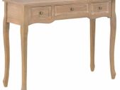 Dressing Console Table with 3 Drawers Brown