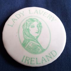 Vintage Lady Lavery button badge.