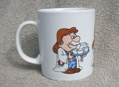 TETLEY TEA FOLK (Kilncraft STL) - a collectible mug showing three Tetley Tea Folk characters (early 1990s)