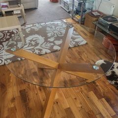 glass dining table