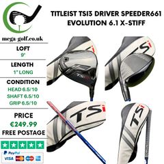 Titleist TSi3 Driver / 9 Degree / Speeder661 Evolution 6.1 X-Stiff