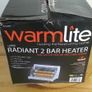 Warmlite Radiant 2 Bar Fire / Heater with Anti Tip over Feature Very Good Condition Boxed with Manual Image 8