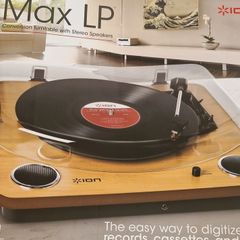 ION Max LP- conversion turntable with Stereo Speakers
