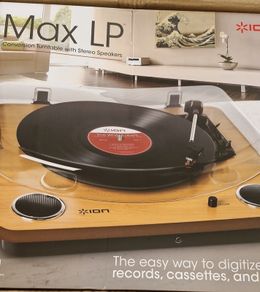 ION Max LP- conversion turntable with Stereo Speakers