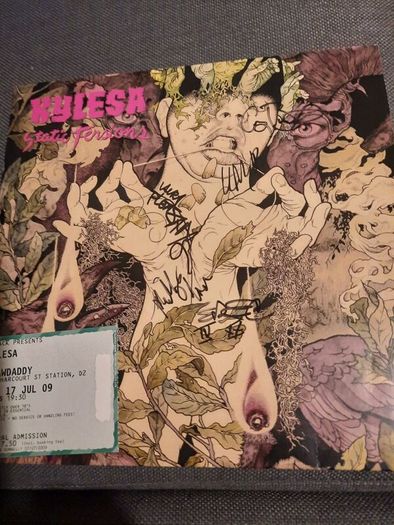 KYLESA: Static Tensions LP (Fully autographed on LP and inner booklet)