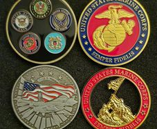 UNITED STATES, military challenge/ commerative coins.