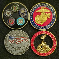 UNITED STATES, military challenge/ commerative coins.