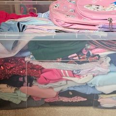 Box full of girls clothes 7 years old