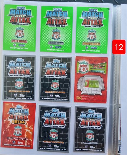 Liverpool Football Cards (116 Players)