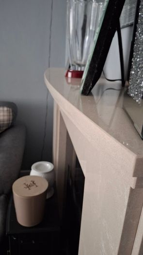 Marble fireplace