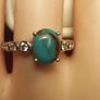 Sierra Nevada Turquoise & Zircon Ring (Bargain) Image 7