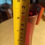 Vintage Glass Vase Red 70s Retro Mid Century Space Age Shabby Chic Country Style Image 2
