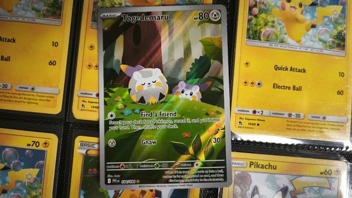 Togedemaru ! Illustration Rare ! from Phantasmal Flames Set ! 2025 ! Pokemon Card !