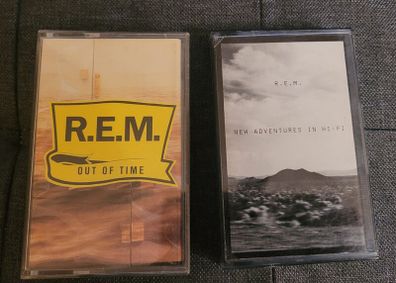 REM Out of Time & New Adventures in Hi-Fi cassette tapes