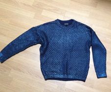 Never worn Top Shop metallic navy jumper