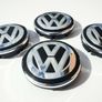 Set/4 x NEW STYLE 56mm VW wheel caps Volkswagen cap hub  6CD601171 Image 2