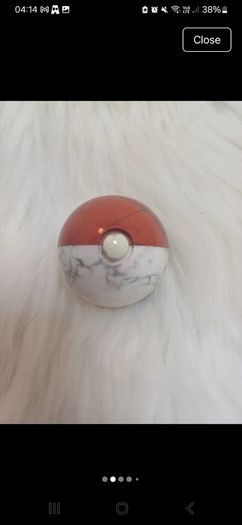 pokemon ball crystal carving