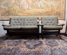 Rare Mid-Century Modern Sofa Suite Attributed to John Hjortdal