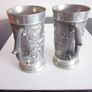 Vintage Pair of Reid Zinn Germany Pewter Stein Image 4